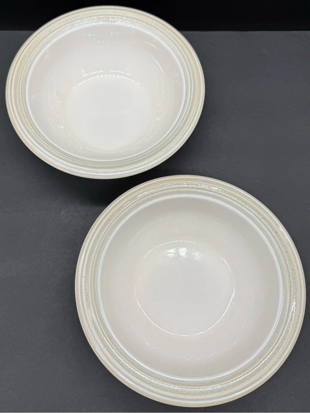 Pfaltzgraff Cappuccino Medium Serving Bowls 8 1/2” Rare Vintage Set Of 2